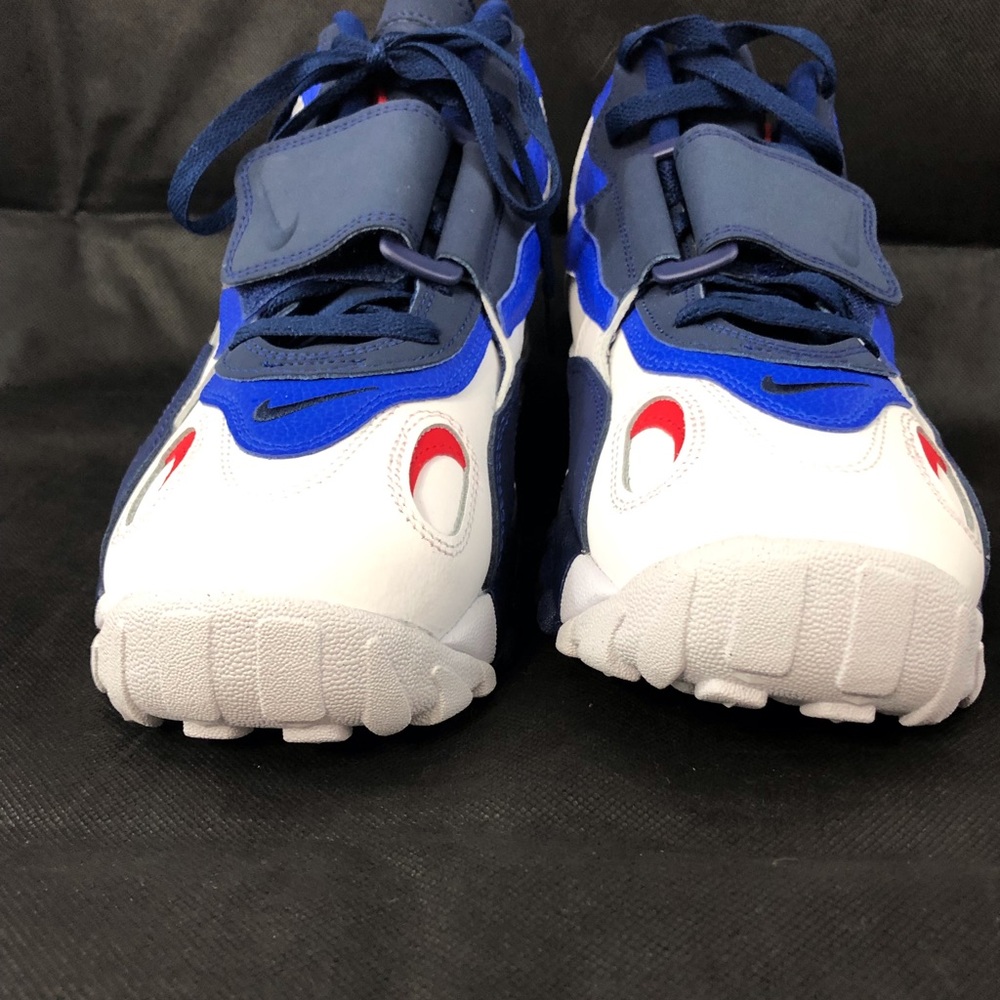 Nike Men Air Speed Turf Giants white blue red shoe - Picture 4 of 8